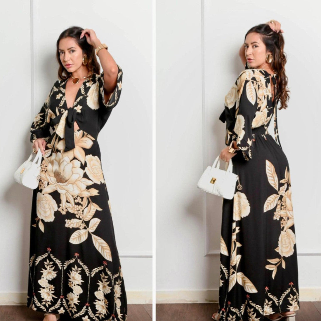 Vestido Longo Floral Zani