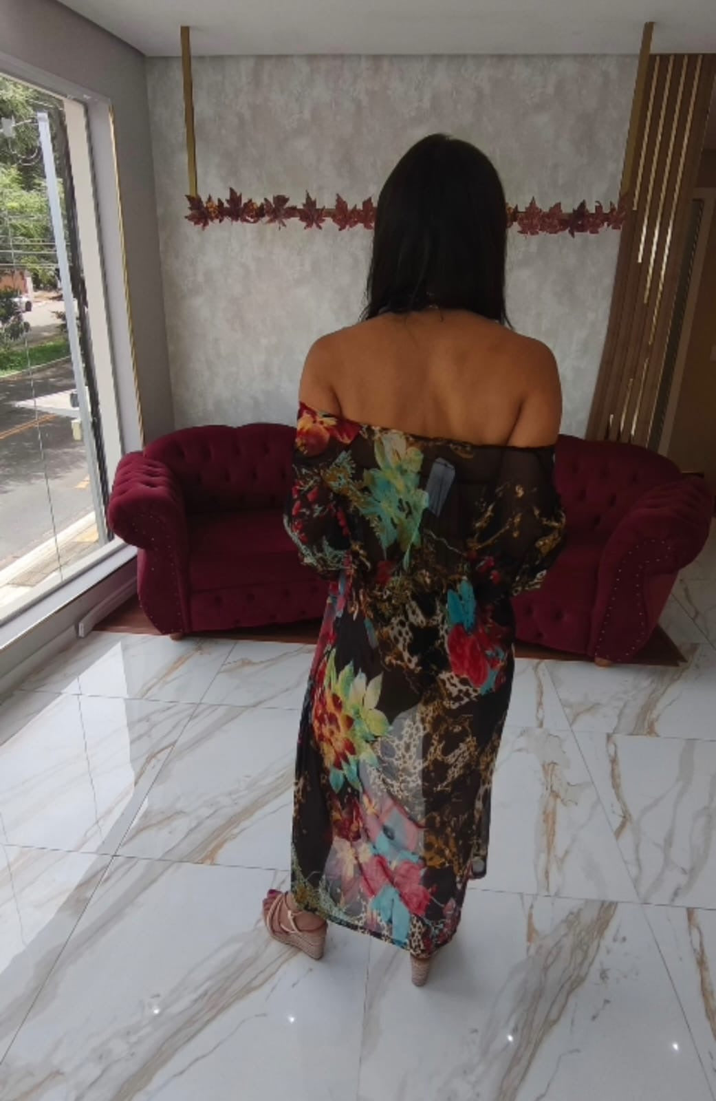 Saída de Praia Indiana Estampa Multicolors