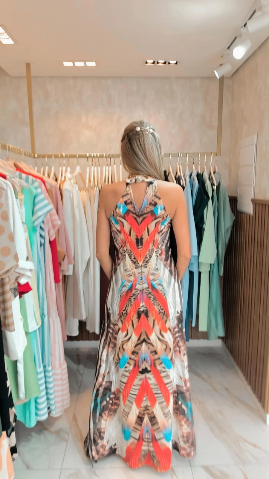 Vestido Luxo Animal Print