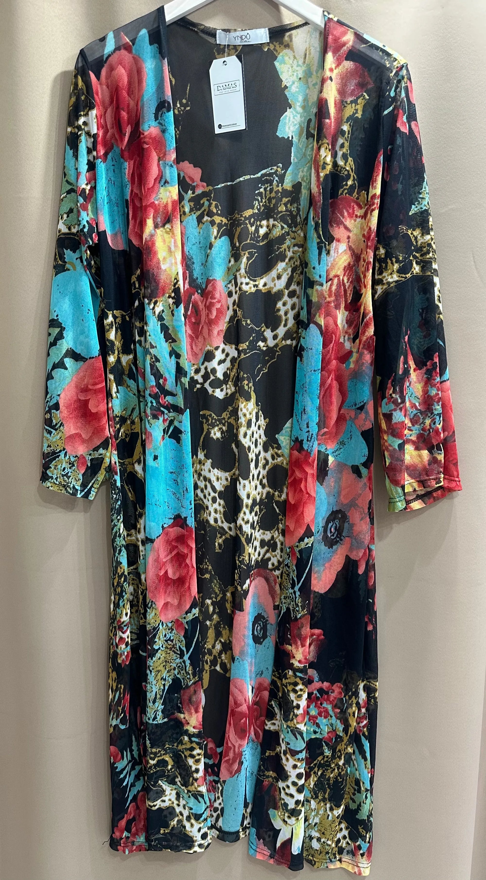 Saída de Praia Indiana Estampa Multicolors