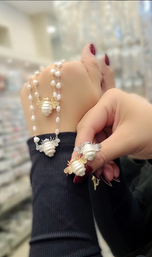 Conjunto Abelhinhas Peroladas