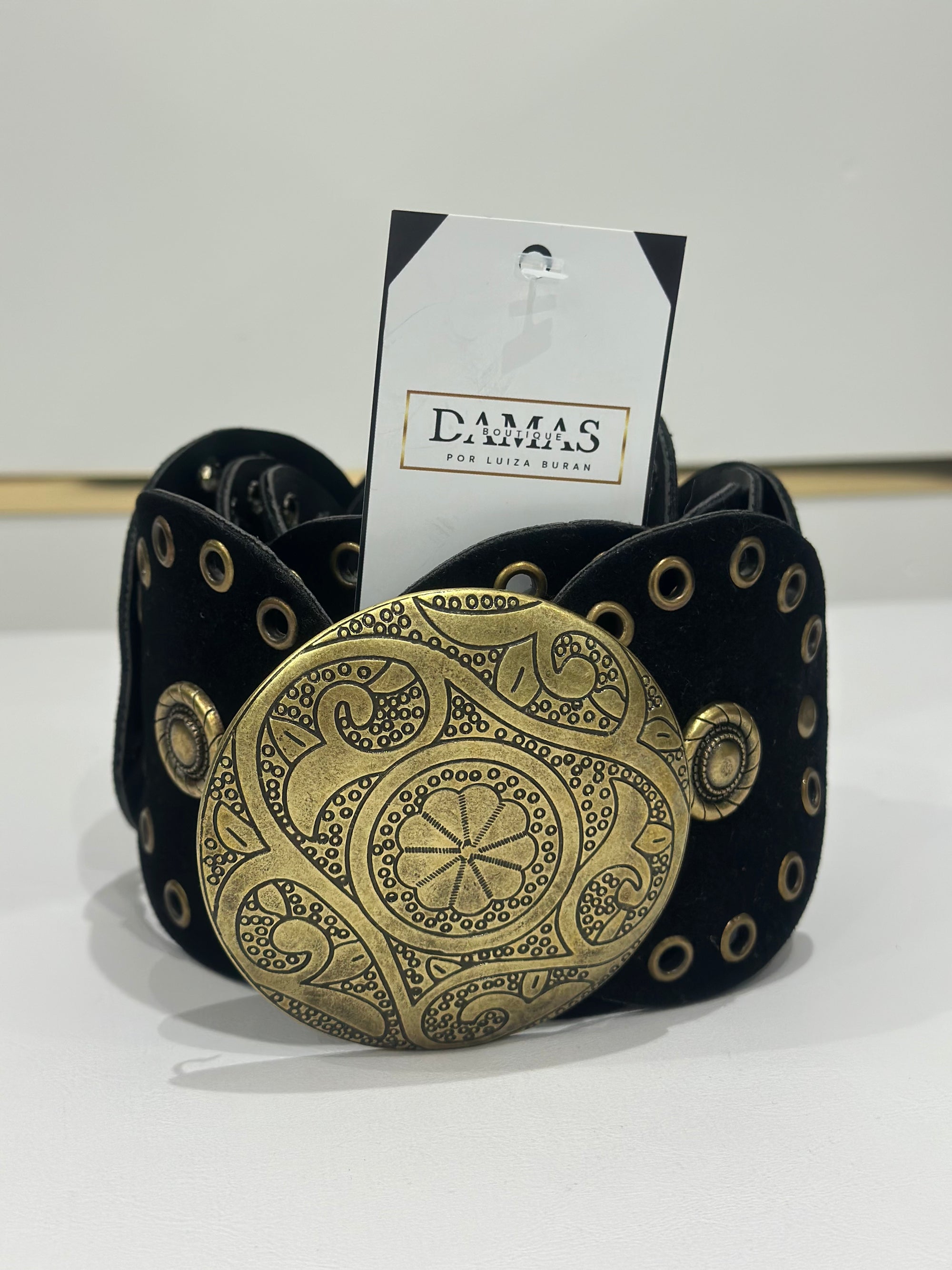 Cinto Chique Argolas Dourada