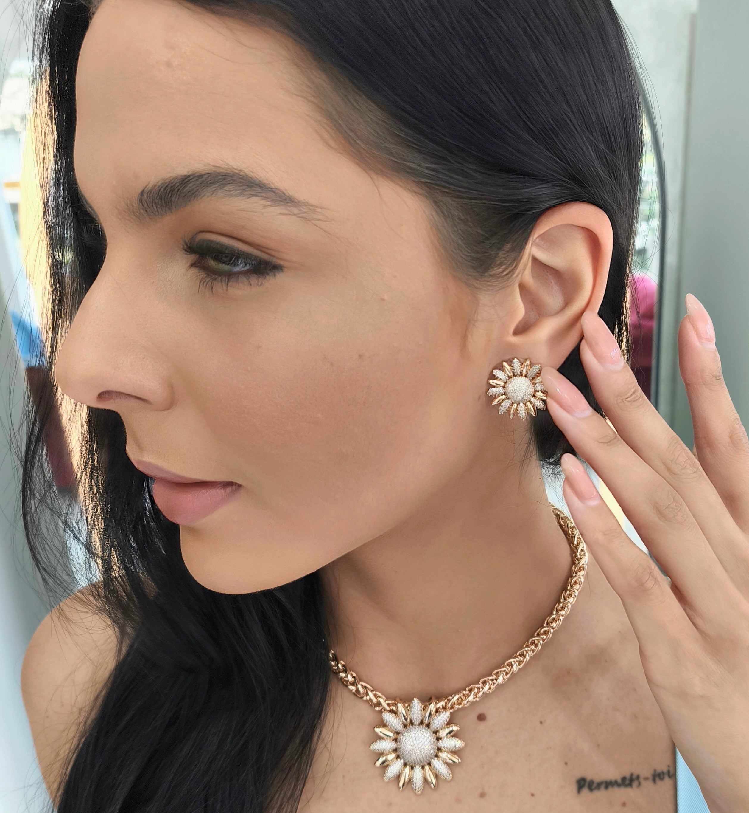 Conjunto Semi Joia Sunflower