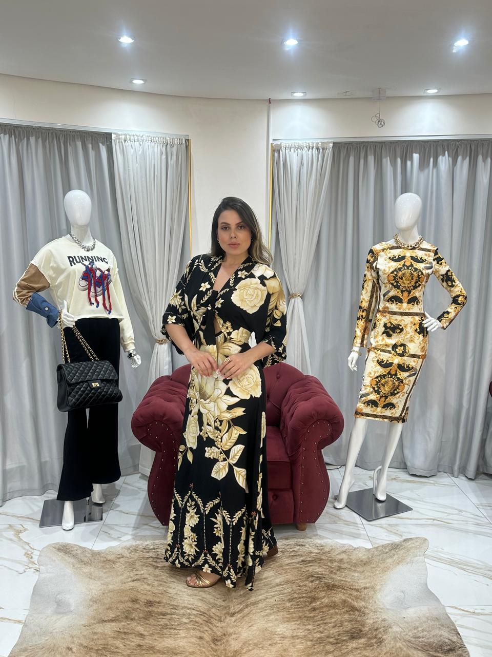 Vestido Longo Floral Zani