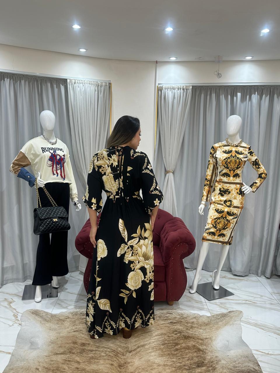 Vestido Longo Floral Zani