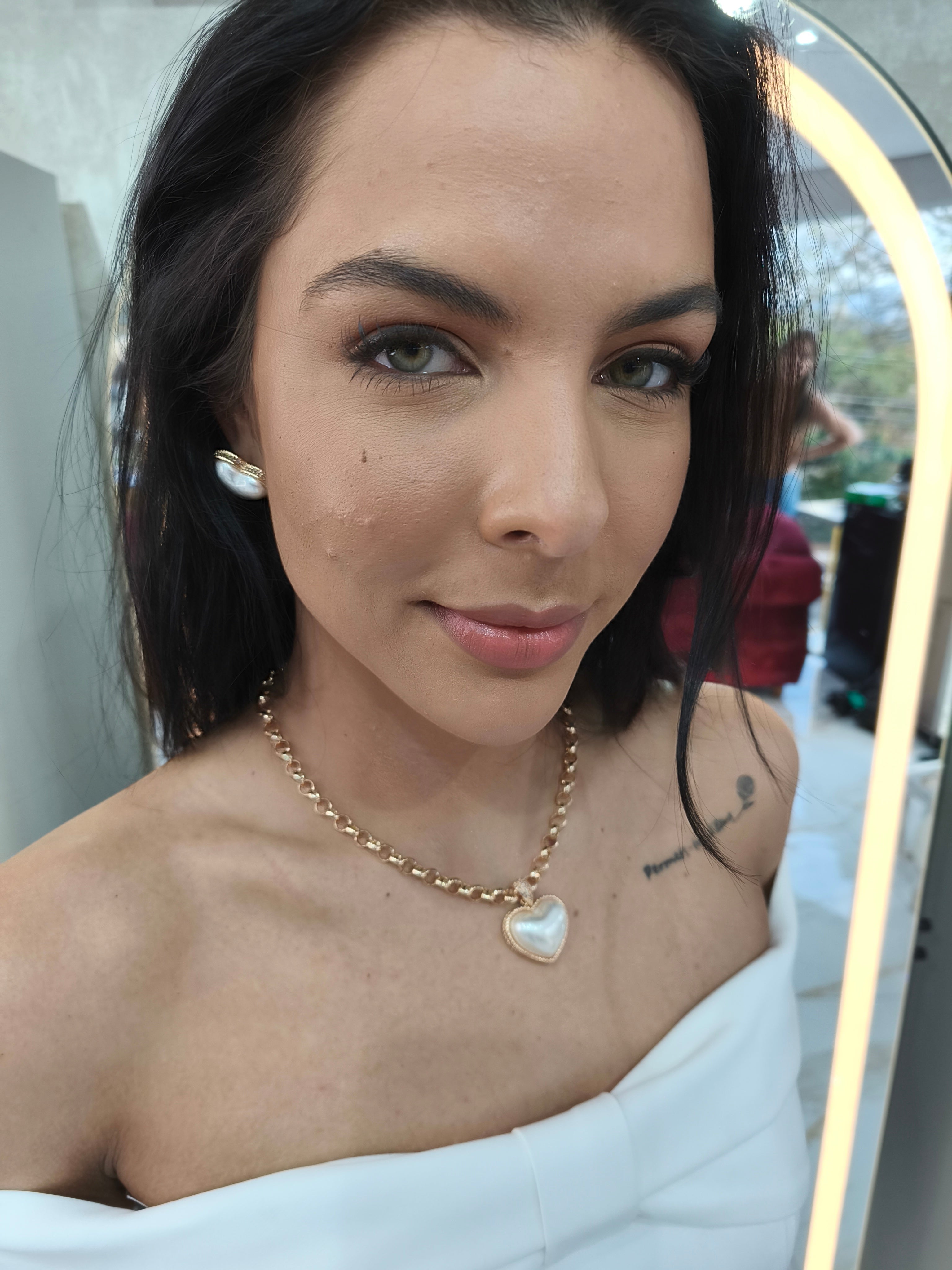 Conjunto Coração Perolado