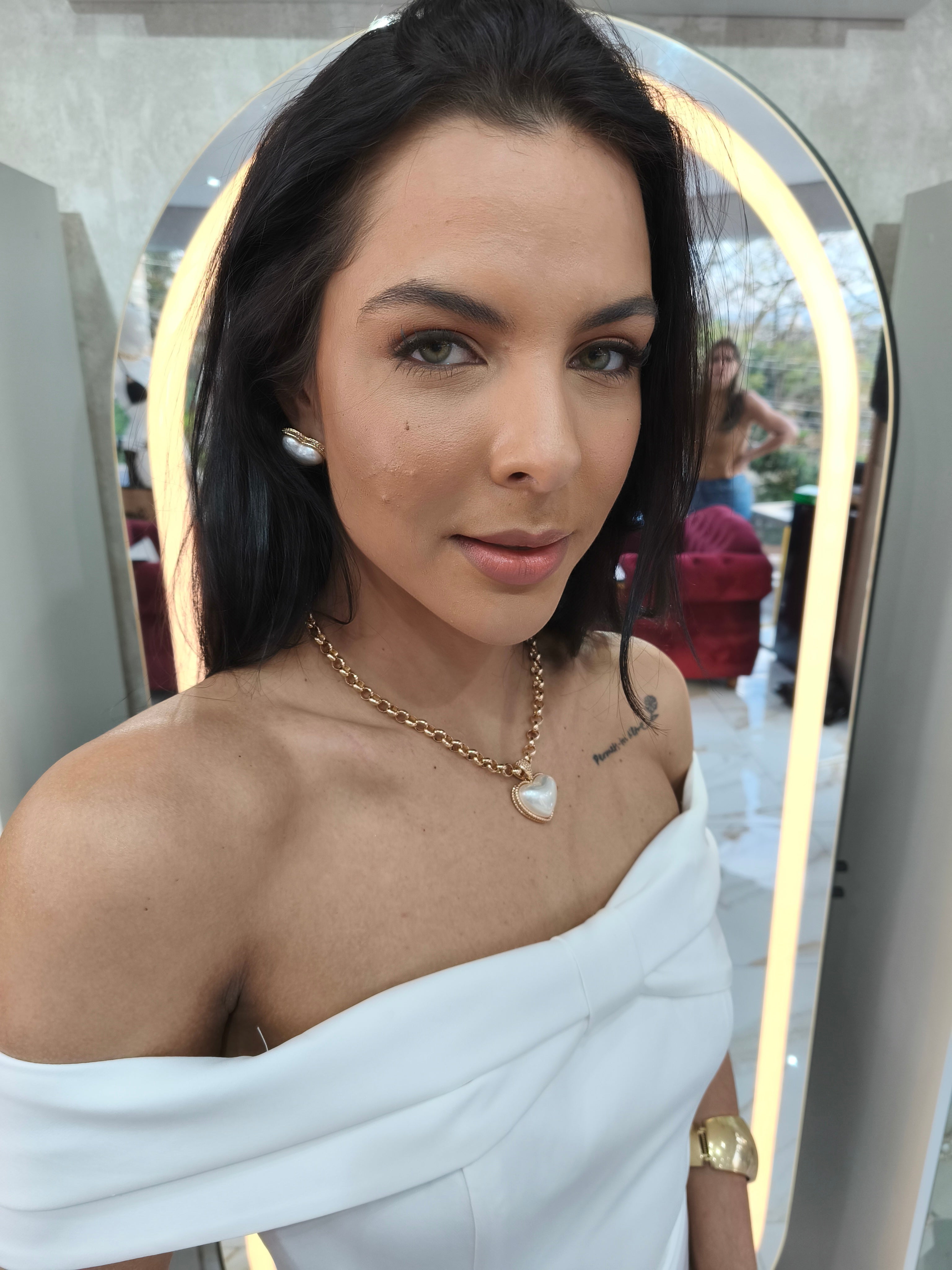 Conjunto Coração Perolado