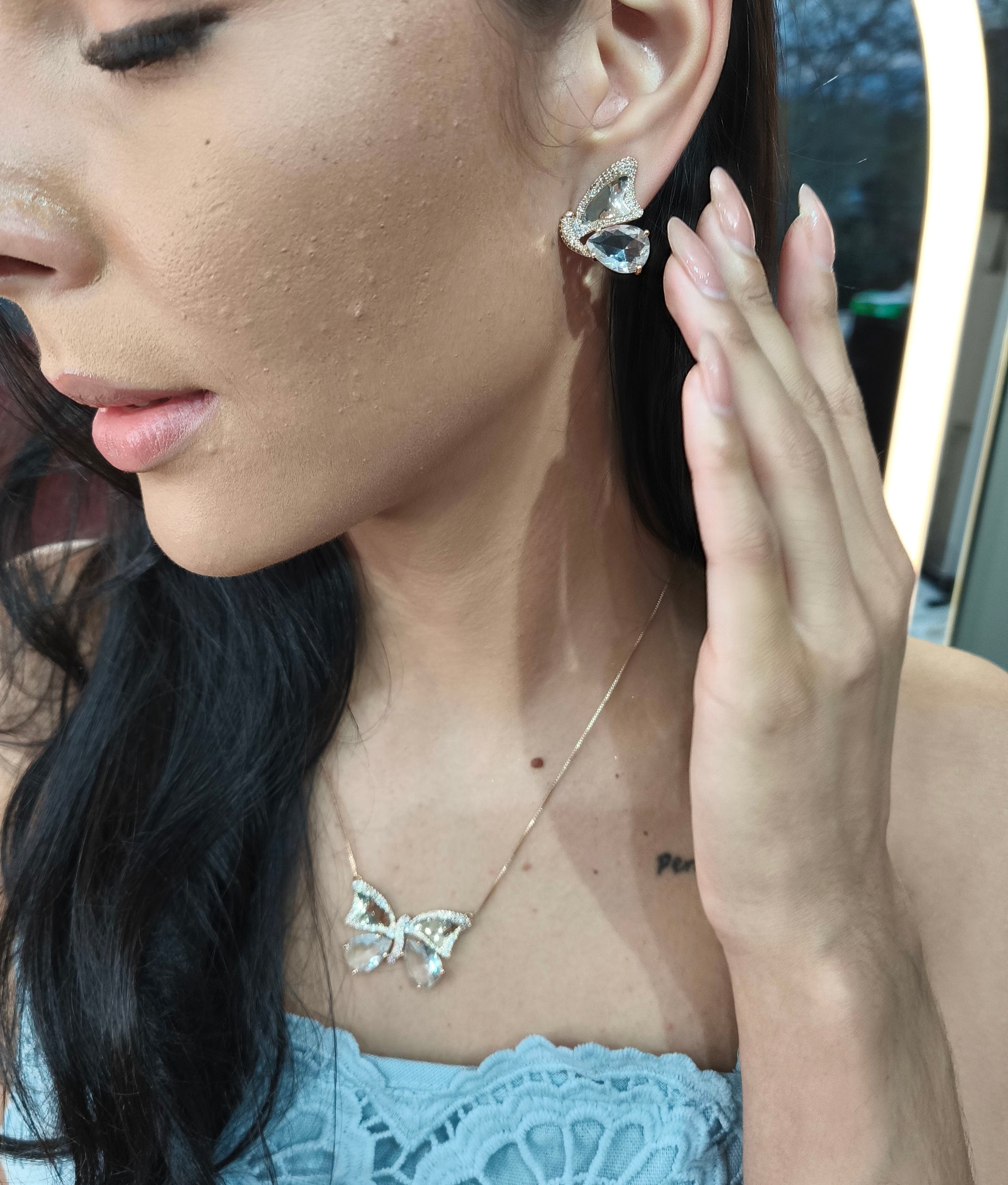 Conjunto Semi Jóias Butterfly