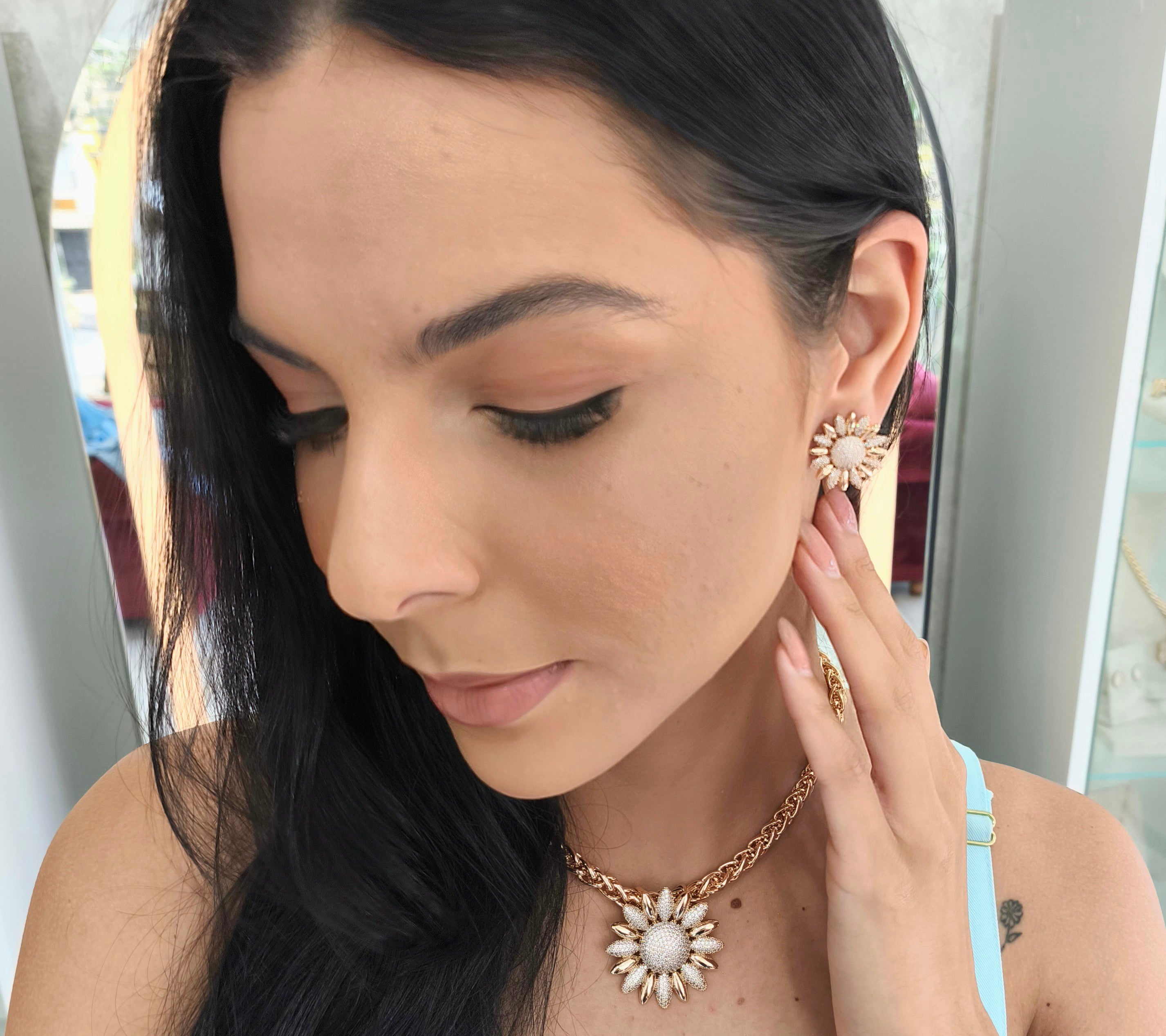 Conjunto Semi Joia Sunflower