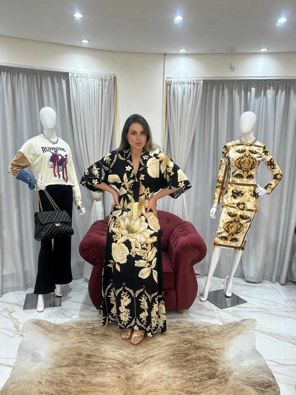 Vestido Longo Floral Zani